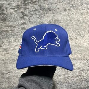 Vintage 90s Detroit Lions Starter Fitted Hat 6 5/8 - 7 1/8 Blue NFL Pro Line
